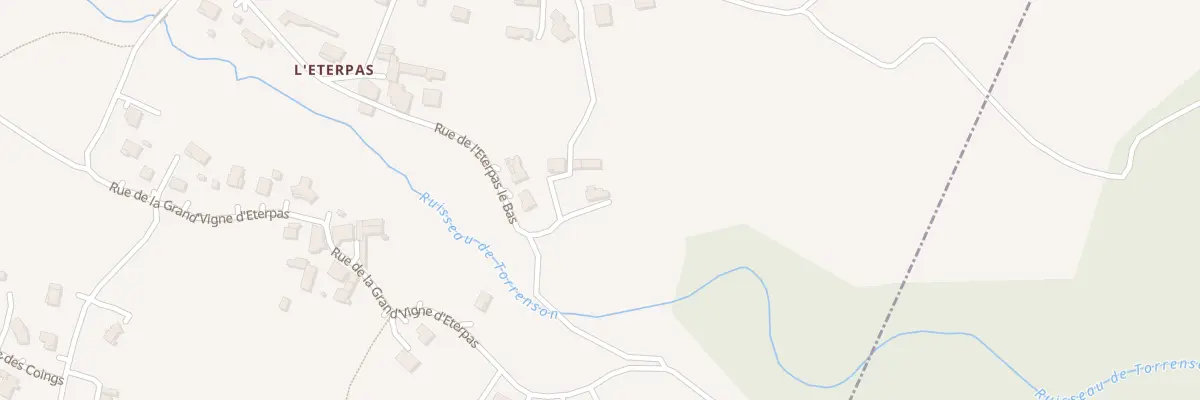 Plan du 5023 Le Patie à Thorrenc