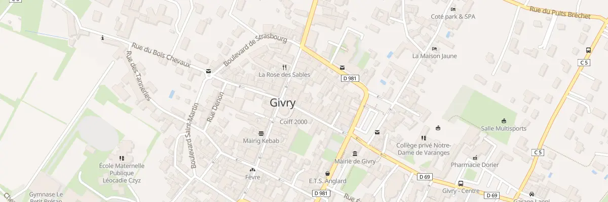 Plan du 18 Rue de l’Hôtel de Ville à Givry