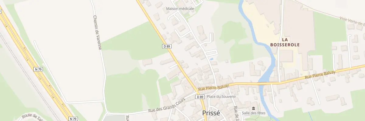 Plan du 72 Rue de la Poste à Prissé