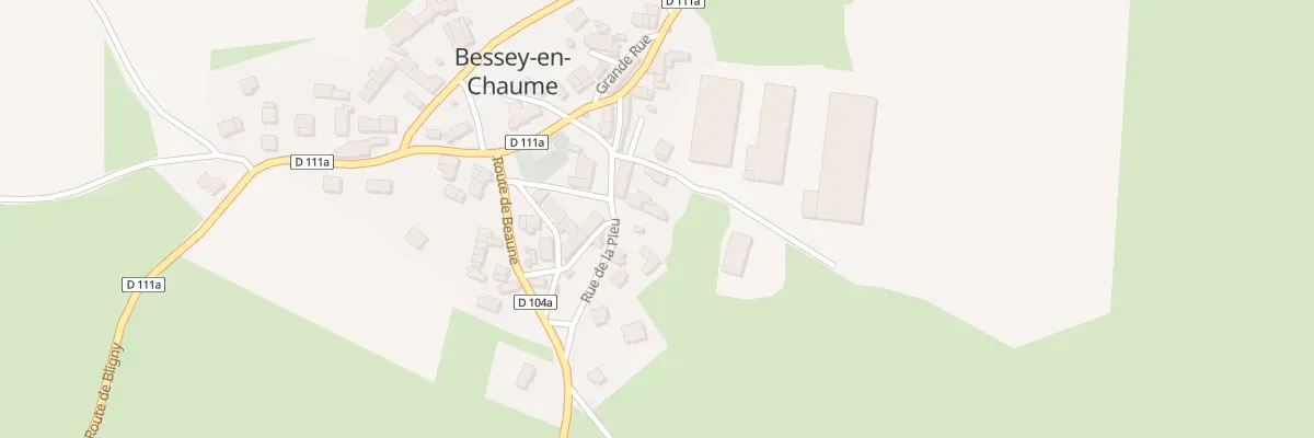 Plan du 10 Rue de la Pieu à Bessey-en-Chaume