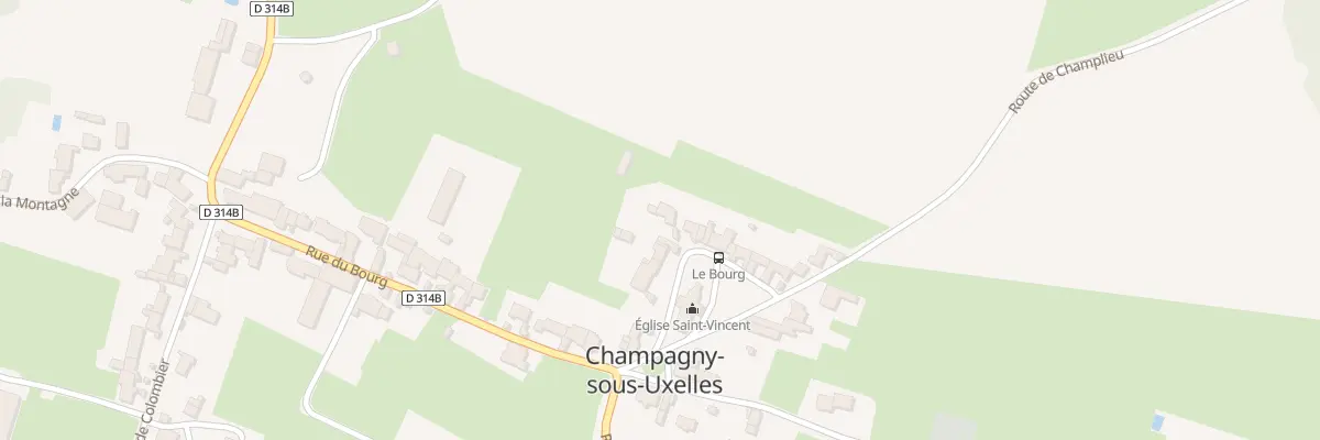 Plan du 9 Pl de l’Église à Champagny-sous-Uxelles