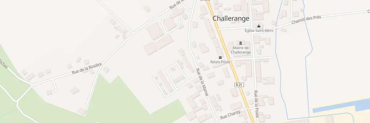 Plan du 8 Rue de la Marne à Challerange
