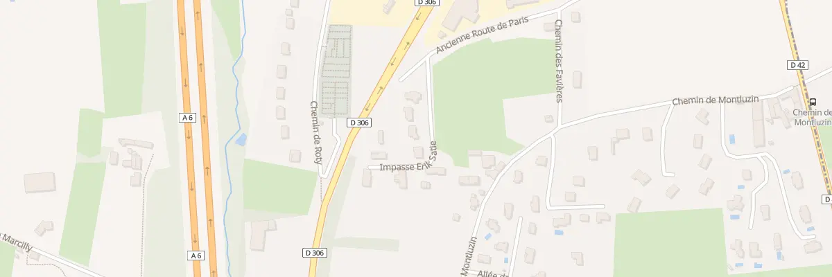 Plan du 437 Ancienne Route Nationale 6 à Lissieu