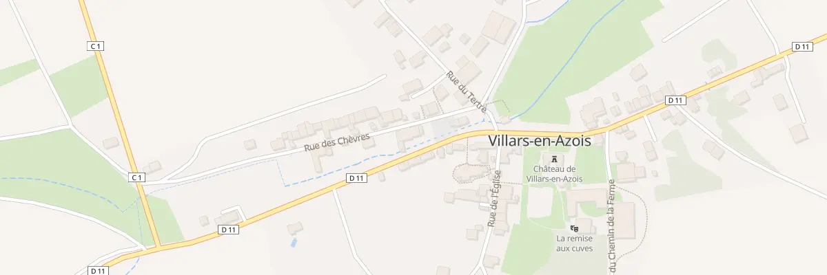 Plan du 11 Rue de la Division Leclerc à Villars-en-Azois