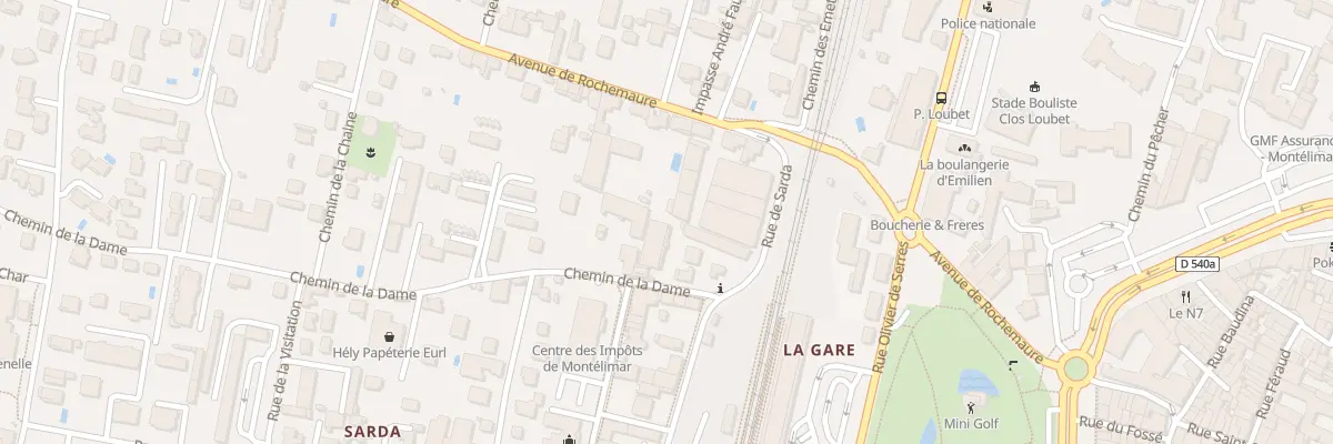 Plan du 2 Che de la Dame à Montélimar