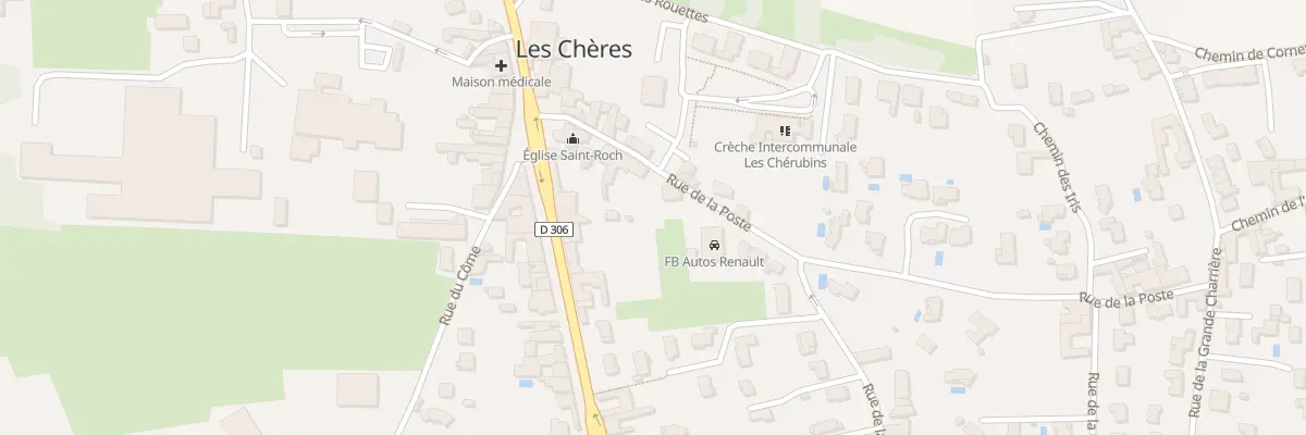 Plan du 4 Rue de la Poste aux Chères
