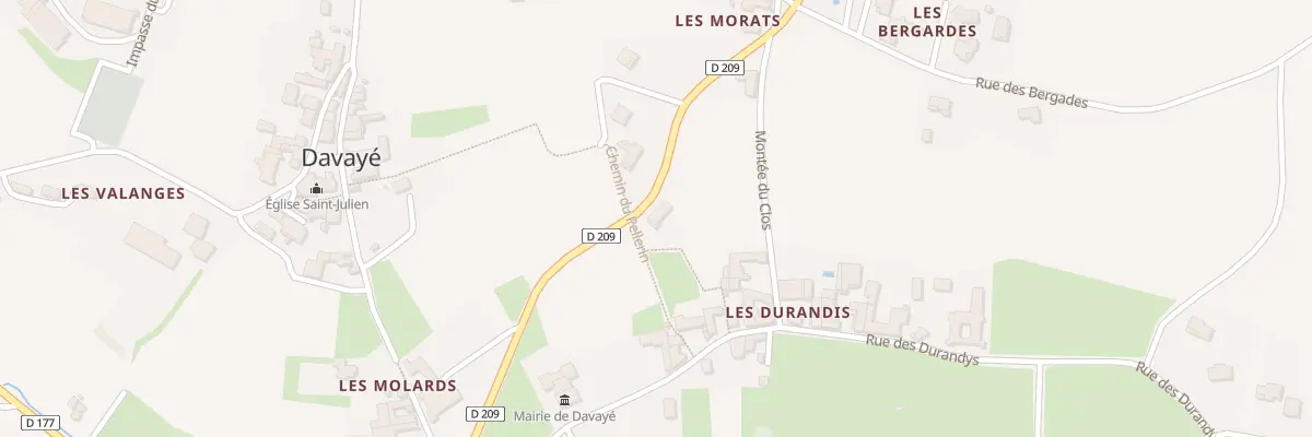 Plan du 288 Rue des Chailloux à Davayé