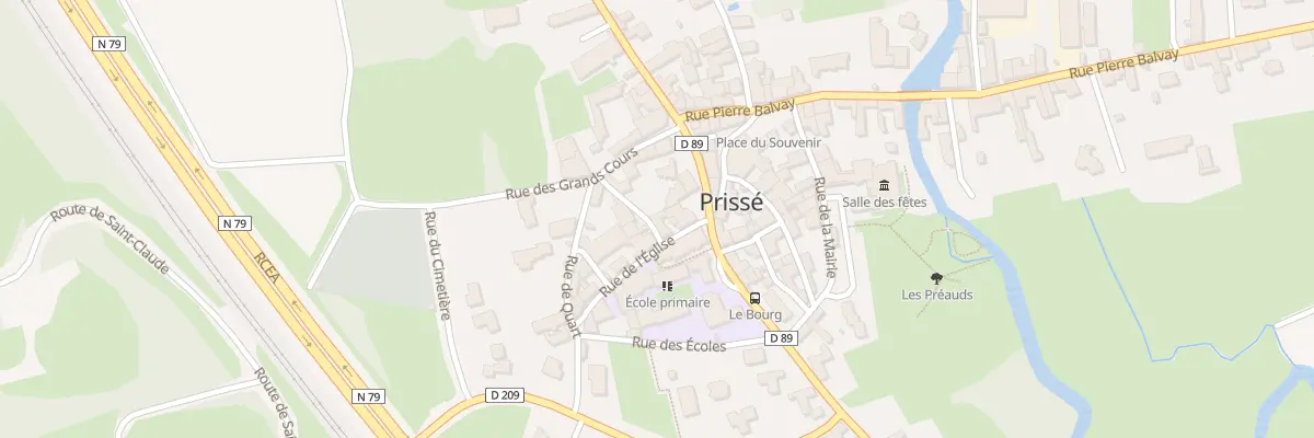 Plan du 93 Rue de l’Eglise à Prissé