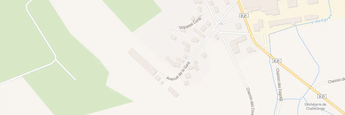 Plan du 14 Av de la Gare à Challerange