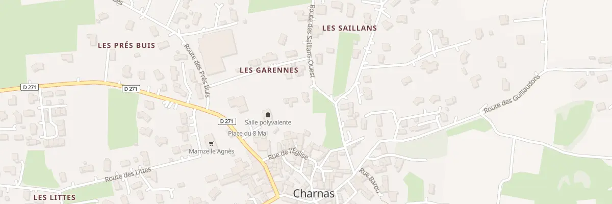 Plan du 43 Rte des Saillans Ouest à Charnas