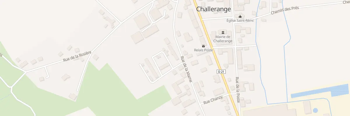 Plan du 16 Rue de la Marne à Challerange