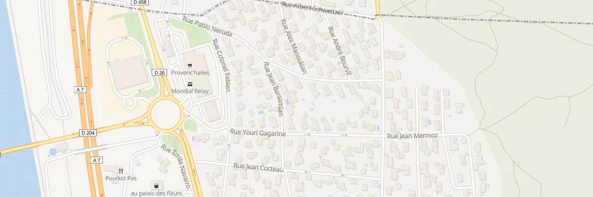 Plan du 89 Rue Jean Barsamian à Bollène