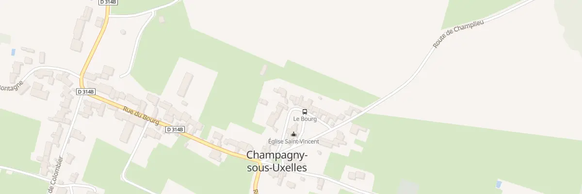 Plan du 11 Pl de l’Église à Champagny-sous-Uxelles