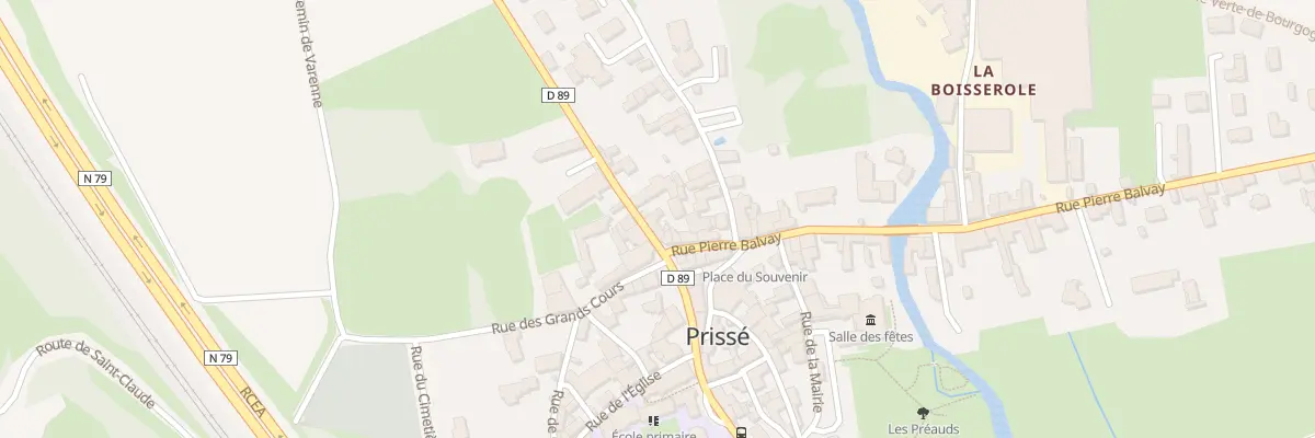 Plan du 5054 Rue de la Poste à Prissé