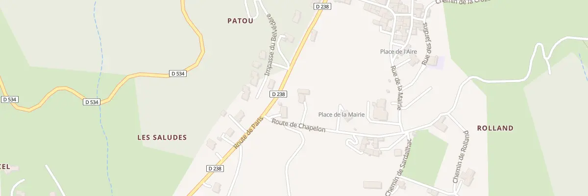 Plan du 65 Rte de Chapelon à Saint-Barthélemy-le-Plain