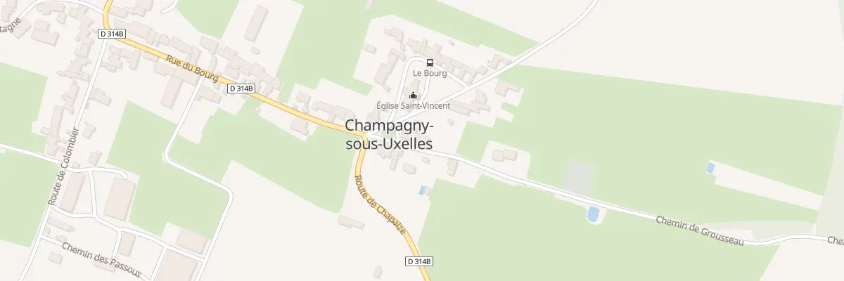 Plan du 1 Che de Grousseau à Champagny-sous-Uxelles