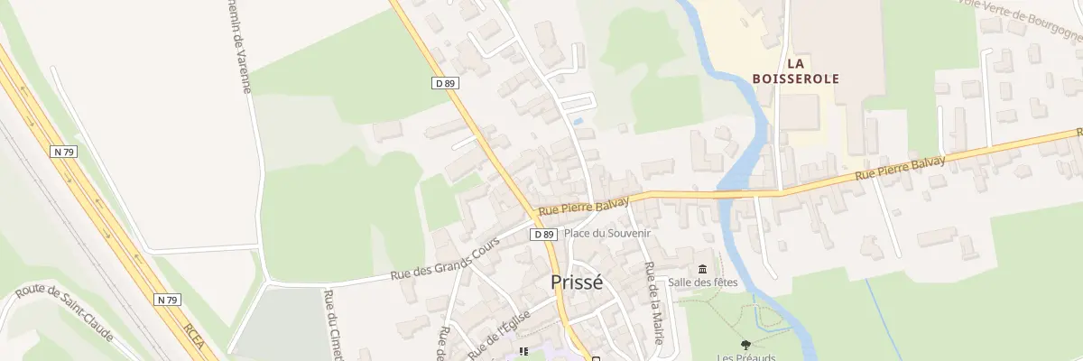 Plan du 9 Rue Pierre Balvay à Prissé