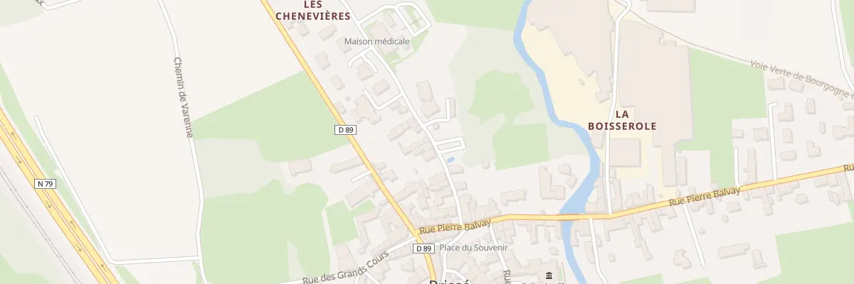 Plan du 95 Rue de la Fontaine à Prissé