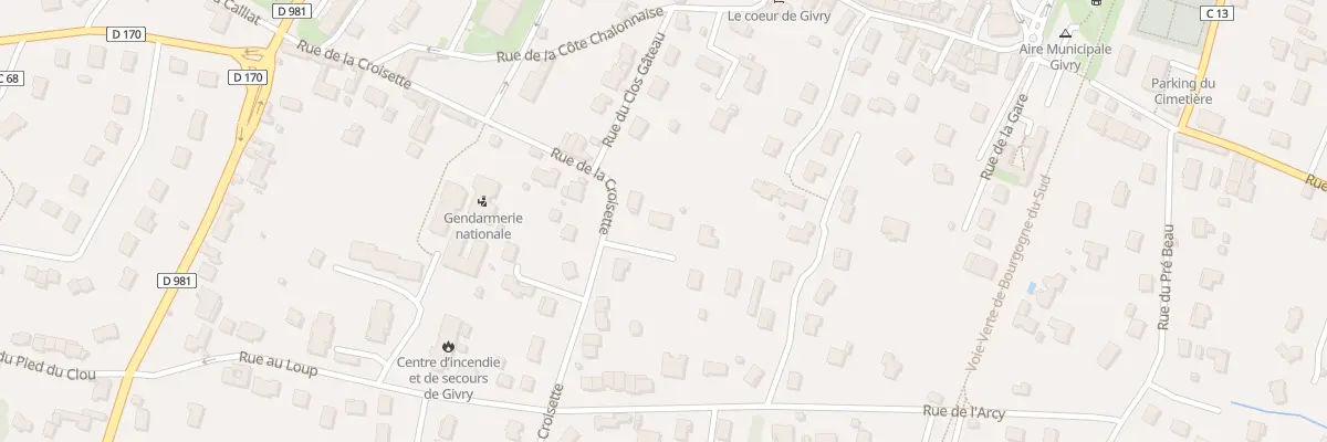 Plan du 7 En Cras à Givry
