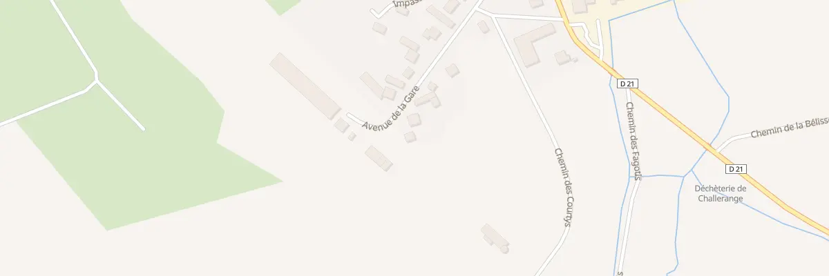 Plan du 11 Av de la Gare à Challerange