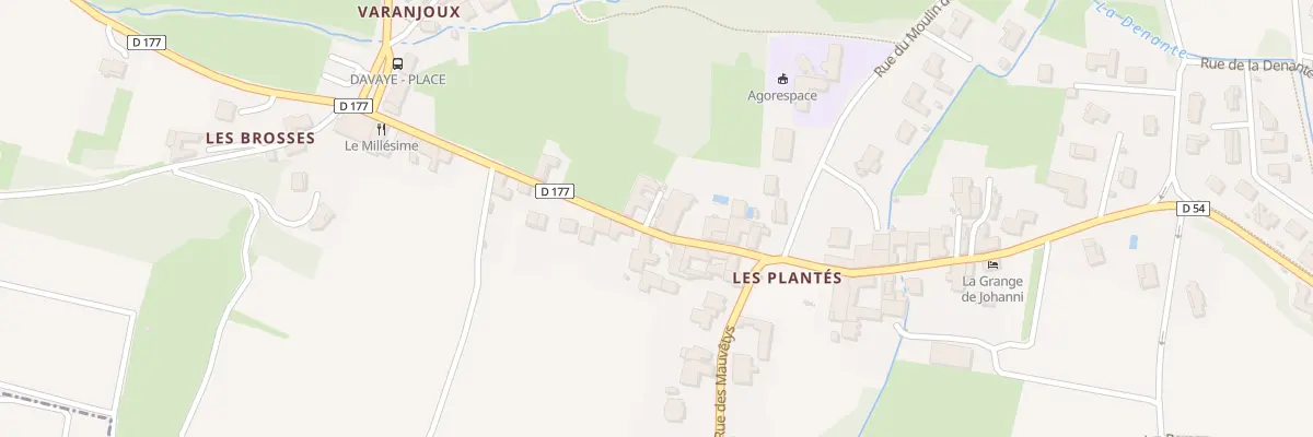 Plan du 2 Imp des Plantés à Davayé
