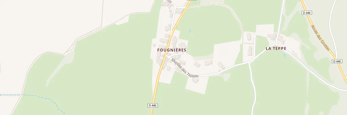 Plan du 5014A A Fougnieres à Blanot