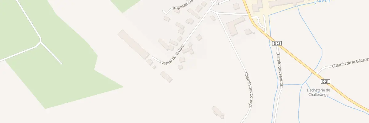 Plan du 9 Av de la Gare à Challerange
