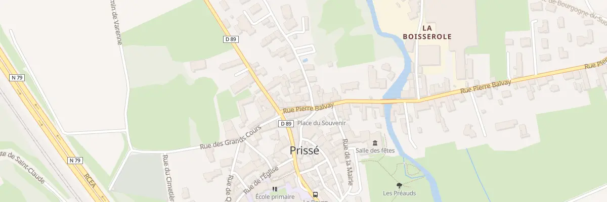 Plan du 25 Rue Pierre Balvay à Prissé