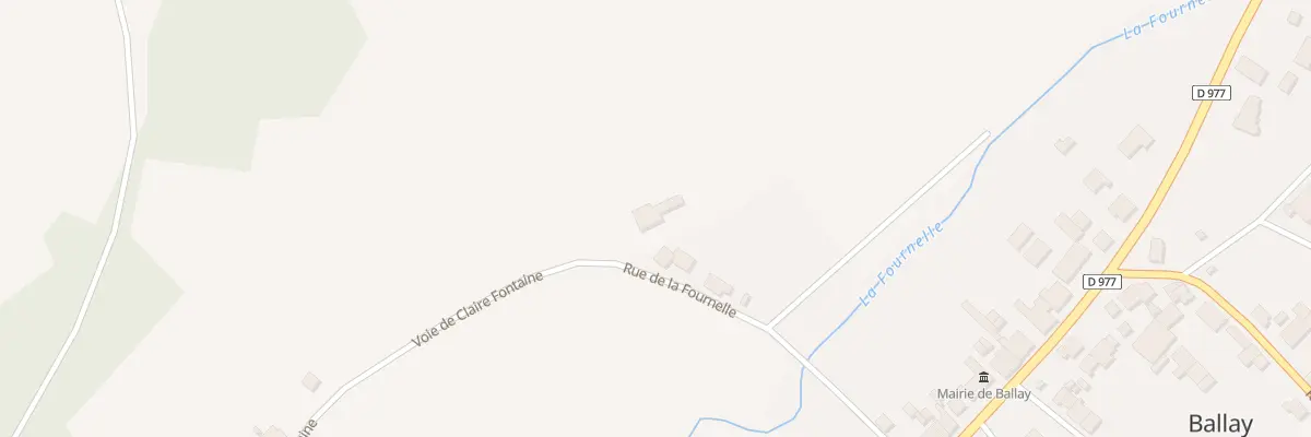 Plan du 6 Hameau de Clairefontaine à Ballay