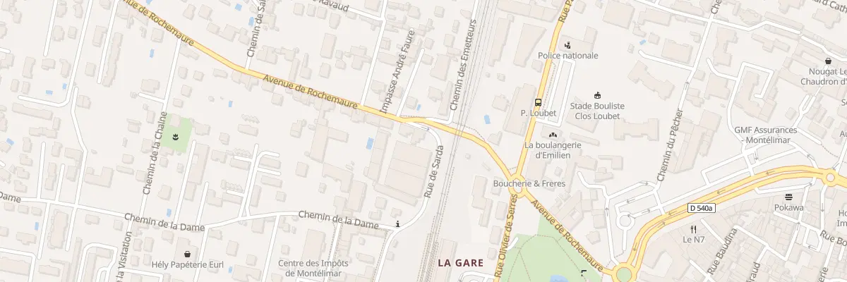 Plan du 3 Av de Rochemaure à Montélimar