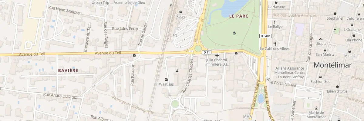 Plan de la Rue André Ducatez à Montélimar