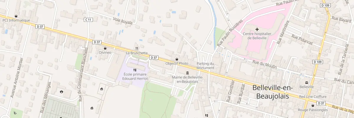 Plan du 94 Rue de la République à Belleville-en-Beaujolais