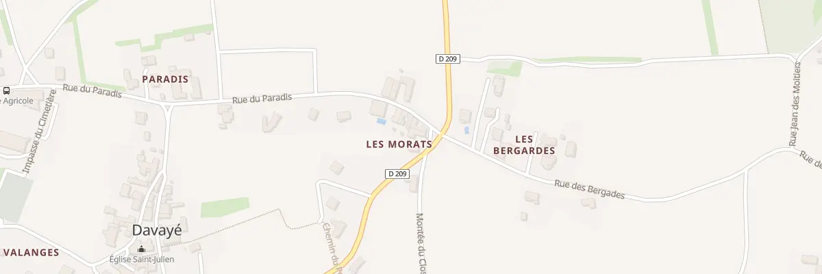 Plan du 5109 Les Morats à Davayé