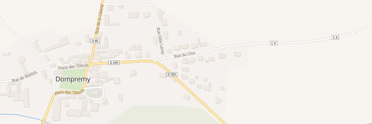 Plan du 4 Rue du Clos à Dompremy