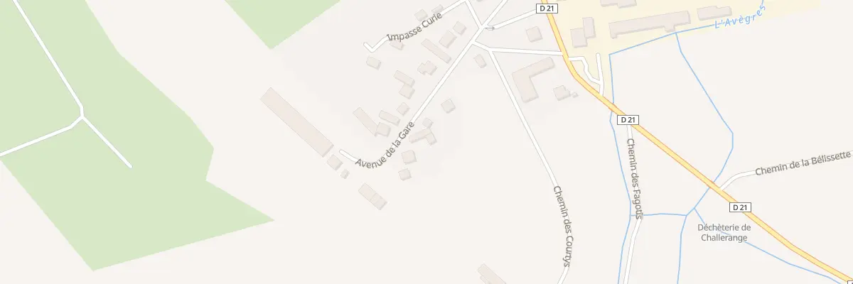 Plan du 7 Av de la Gare à Challerange