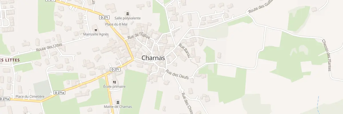 Plan du 5 Rue Dalud à Charnas