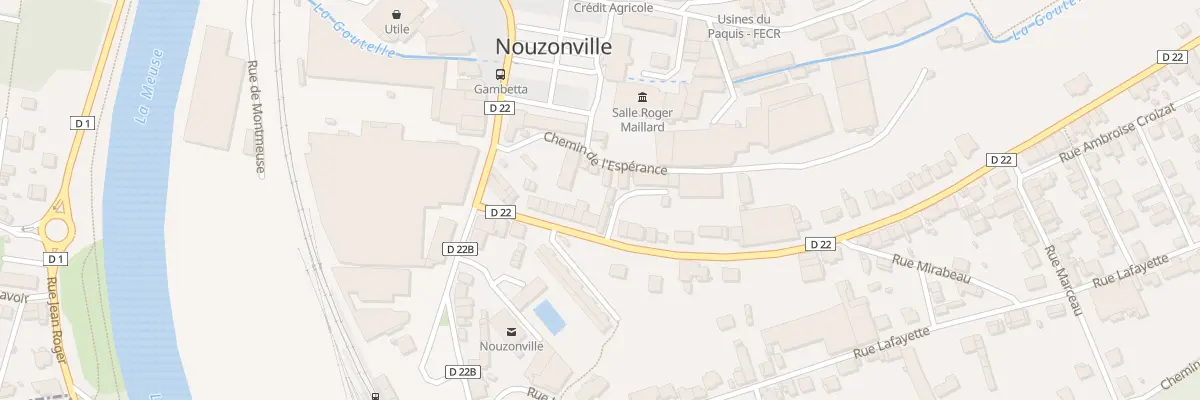 Plan du 13 Rue Jean Jaurès à Nouzonville