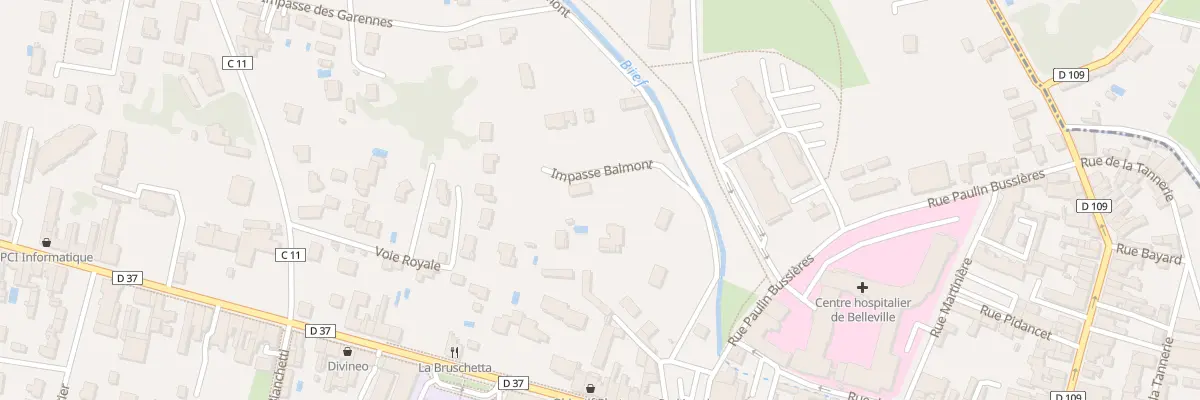Plan du 1 Imp Balmont à Belleville-en-Beaujolais
