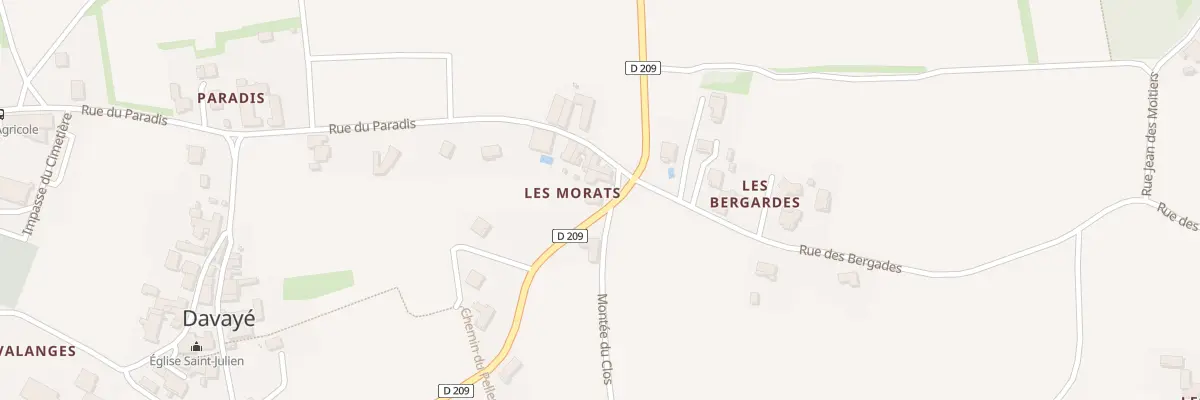 Plan du 1 Rue du Paradis à Davayé