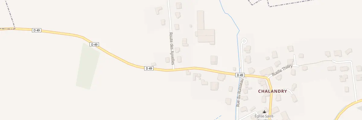 Plan du 2A Rte des Ayvelles à Chalandry-Elaire
