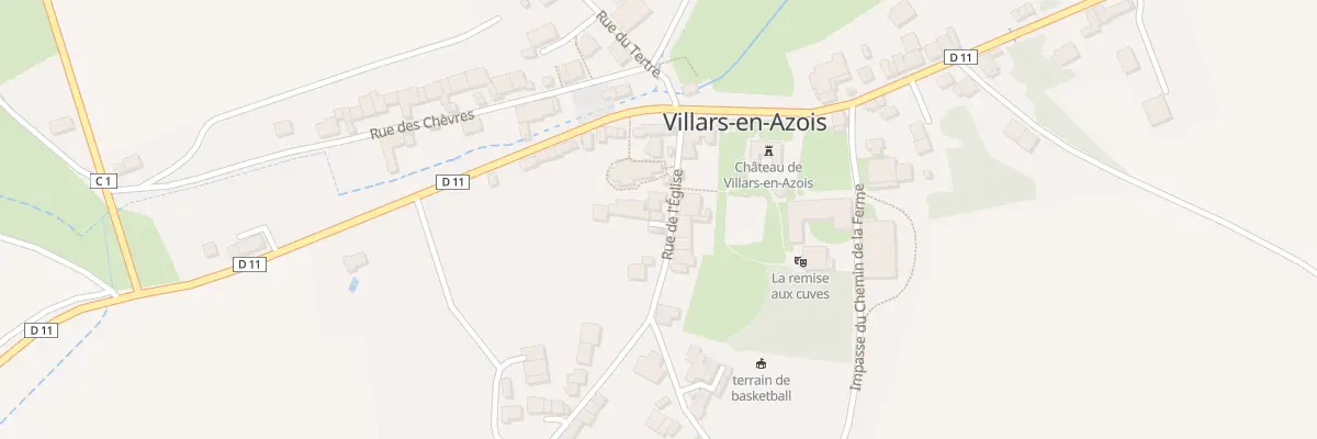 Plan du 5 Rue de l’Eglise à Villars-en-Azois