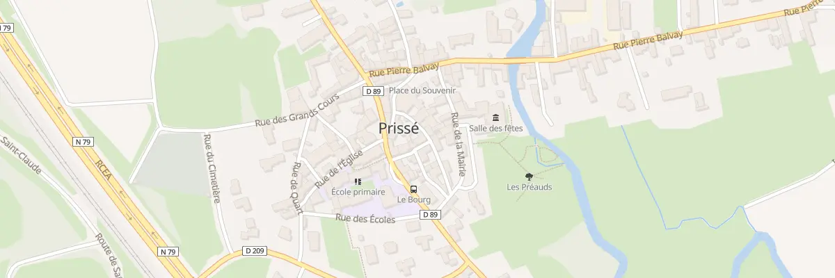 Plan du 75 Rue de l’Ancien Presbytère à Prissé