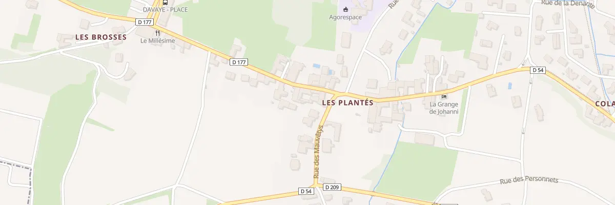 Plan du 290 Rue des Plantés à Davayé