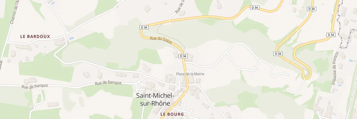 Plan du 9002 Le Bourg à Saint-Michel-sur-Rhône