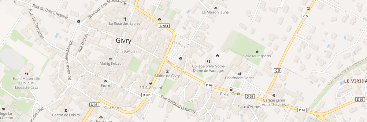 Plan du 12 Pl de la Poste à Givry