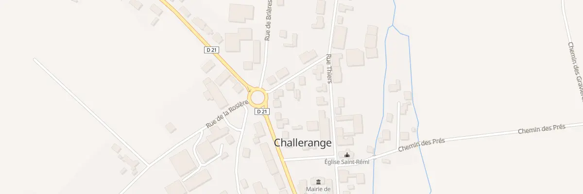 Plan du 2 Rue Pasteur à Challerange