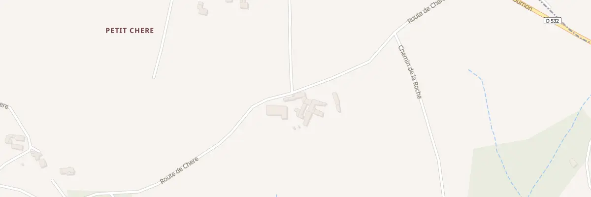 Plan du 395 Rte de Chere à Étables
