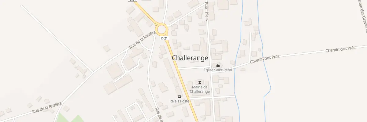 Plan du 1 Rue de la Republique à Challerange