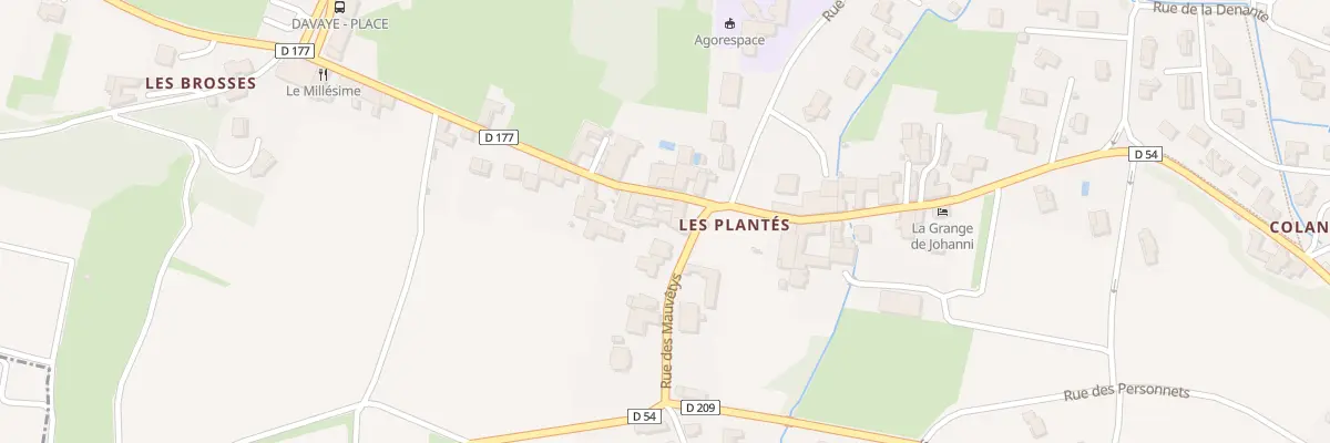 Plan du 270 Rue des Plantés à Davayé