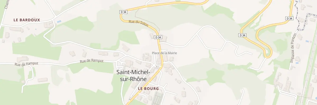 Plan du 9004 Le Bourg à Saint-Michel-sur-Rhône
